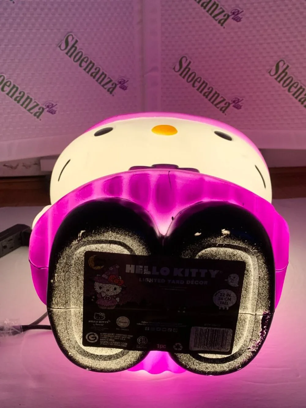 Gemmy Hello Kitty Witch Blow Mold Light Up Halloween Sanrio Decoration 22